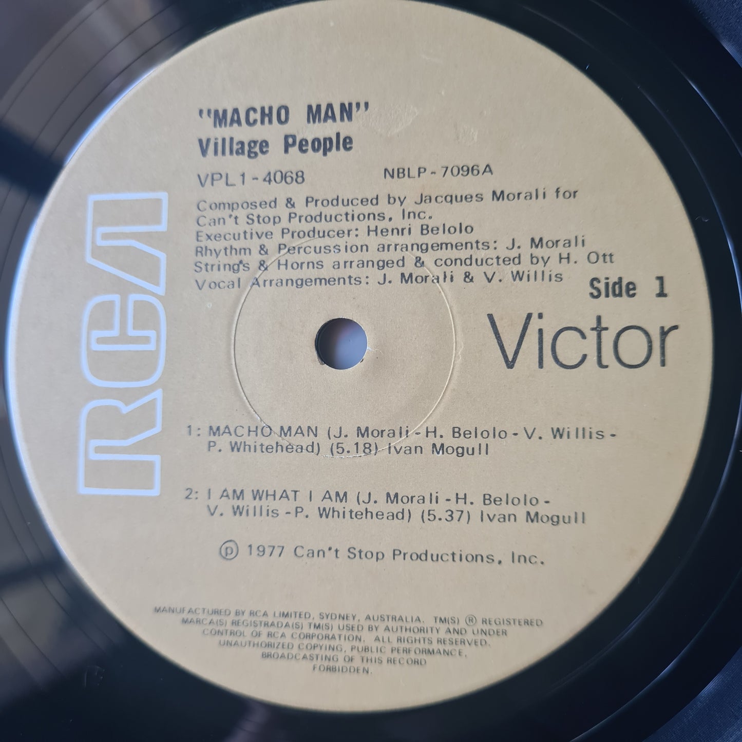 Village People – Macho Man - 1977 - Vinyl Record