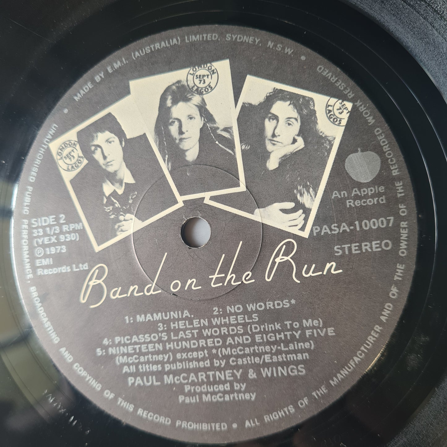 Paul McCartney & Wings (Beatles) – Band On The Run - 1973 - Vinyl Record LP