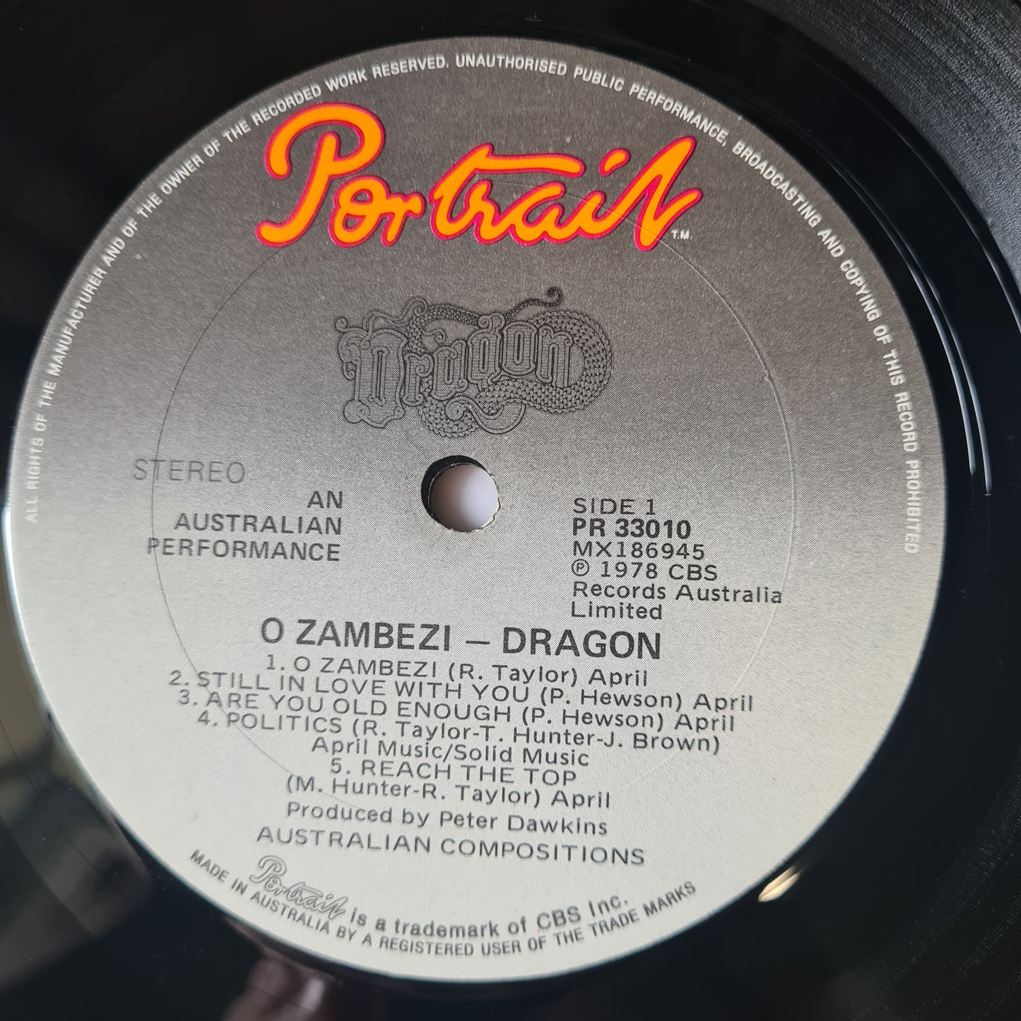 Dragon – Ozambezi - 1978 - Vinyl Record LP (near mint)