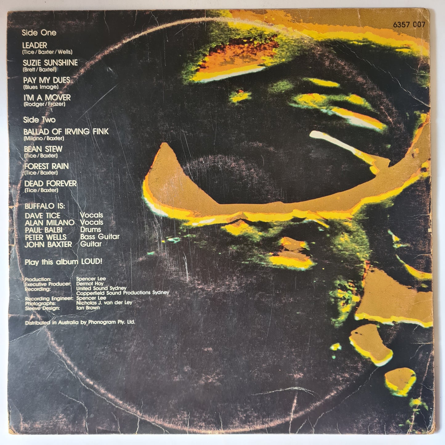 Buffalo – Dead Forever - 1972 (First Pressing, vertigo swirl label - Vinyl Record