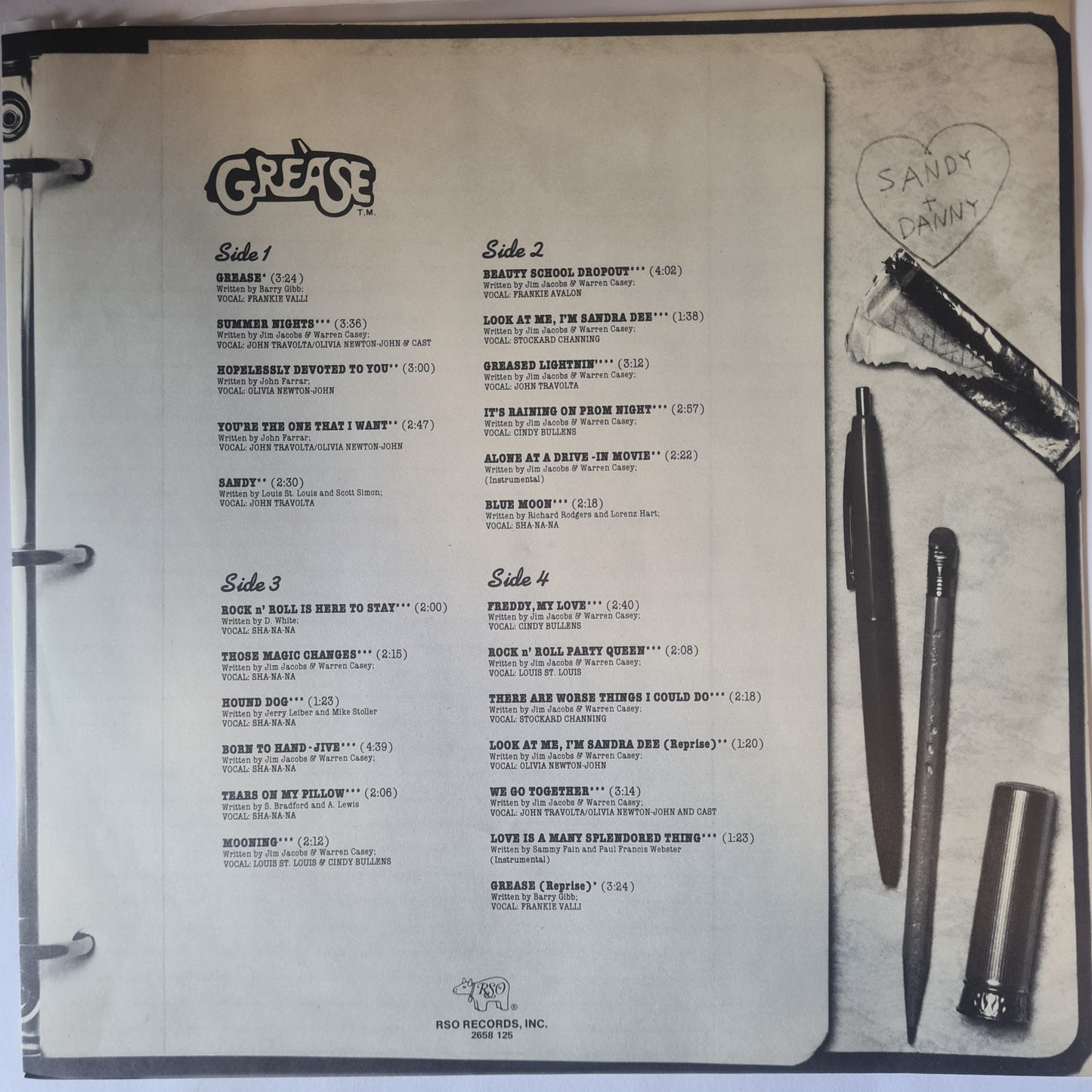 Grease – Original Soundtrack From The Motion Picture - 1978 (2LP Gatefold) - Vinyl Record