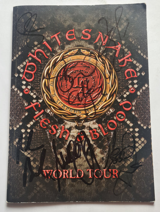 Whitesnake *SIGNED BY BAND* - FLESH & BLOOD WORLD TOUR - 2020 - TOUR BOOK- PROGRAM