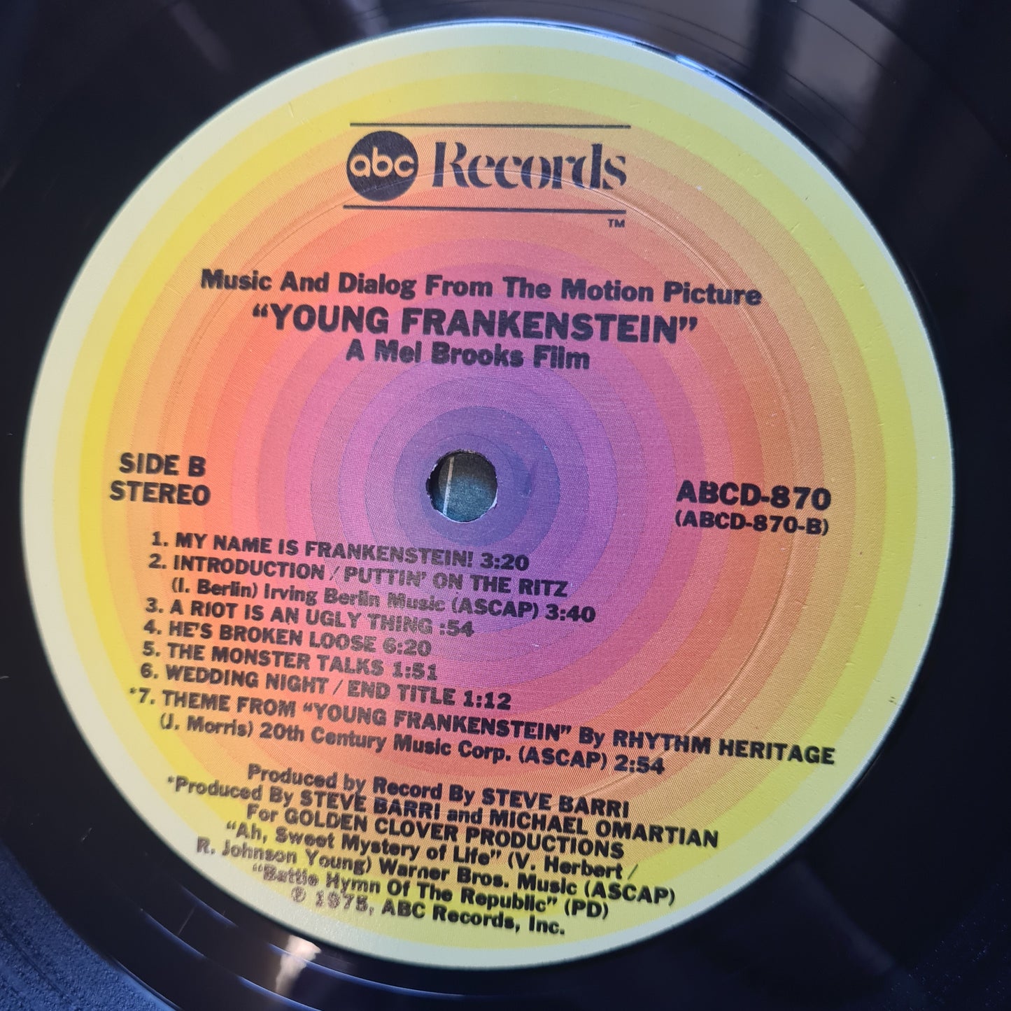 John Morris – Dialogue & Music From Original Soundtrack Of "Young Frankenstein" - 1975 - Vinyl Record LP (Copy)