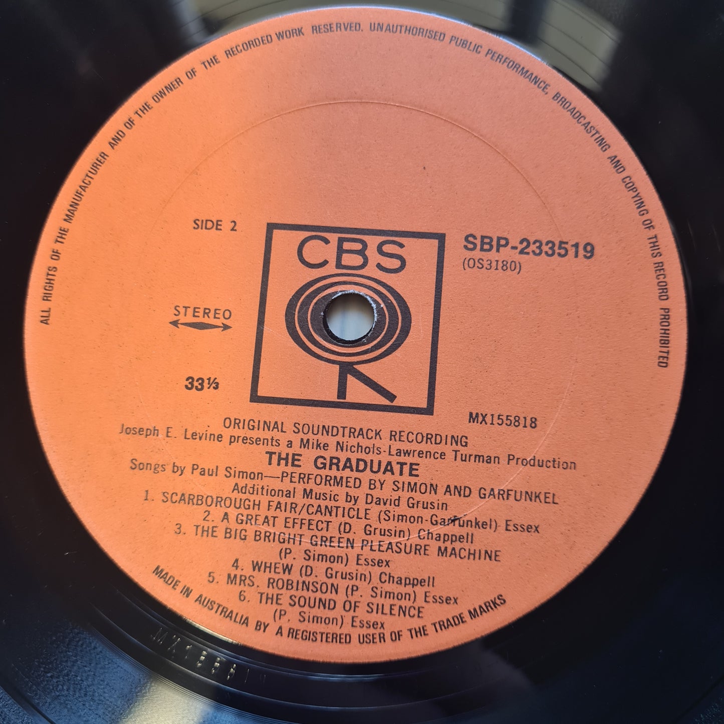 Simon & Garfunkel – The Graduate (Original Sound Track Recording) - 1968 - Vinyl Record LP