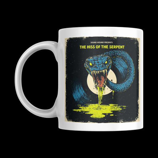 The Hiss Of The Serpent - [Vinyl Record Enthusiast Mug] 'Spins & Screams' HALLOWEEN Horror Collection