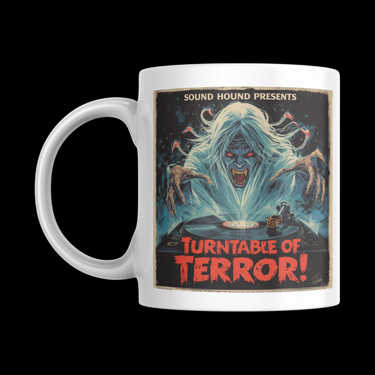 Turntable Of Terror - [Vinyl Record Enthusiast Mug] 'Spins & Screams' HALLOWEEN Horror Collection