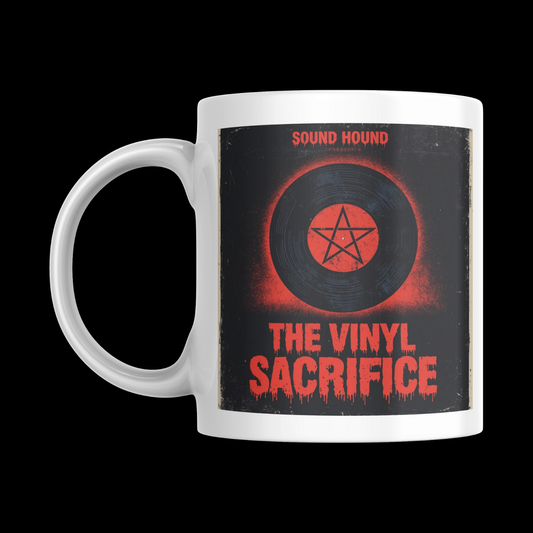 The Vinyl Sacfrifice - [Vinyl Record Enthusiast Mug] 'Spins & Screams' HALLOWEEN Horror Collection