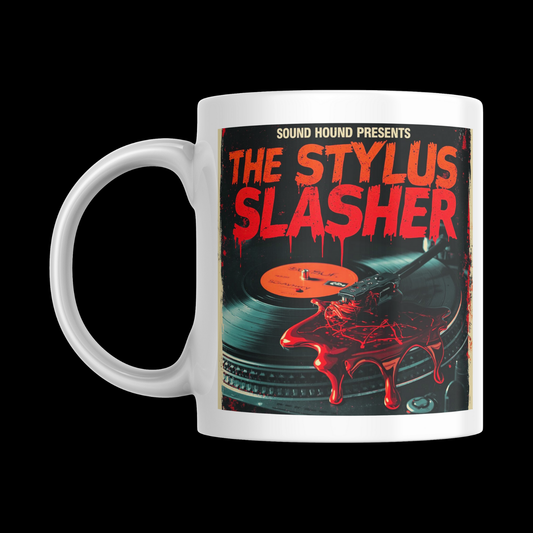 The Stylus Slasher - [Vinyl Record Enthusiast Mug] 'Spins & Screams' HALLOWEEN Horror Collection