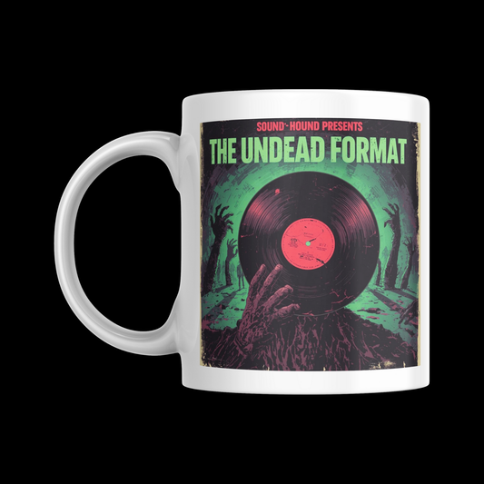 The Undead Format - [Vinyl Record Enthusiast Mug] 'Spins & Screams' HALLOWEEN Horror Collection