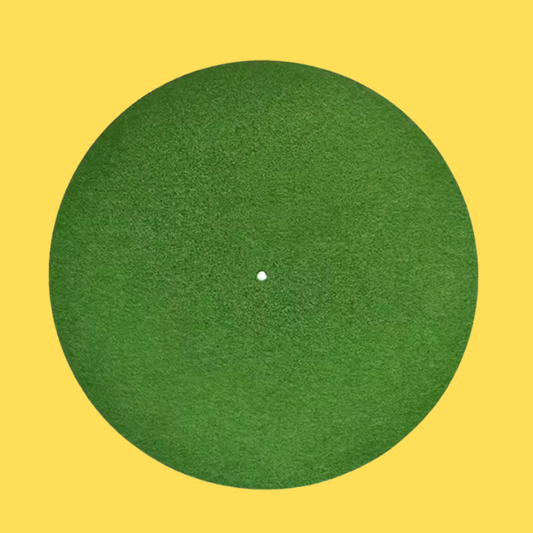Green Felt - AntiStatic Turntable Mat -3mm Thick, 29.5cm wide - Vinyl Record Player Protection Mat