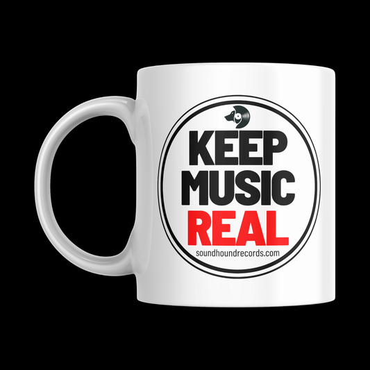 Keep Music Real! (Design #2) -[Vinyl Record Enthusiast Mug]