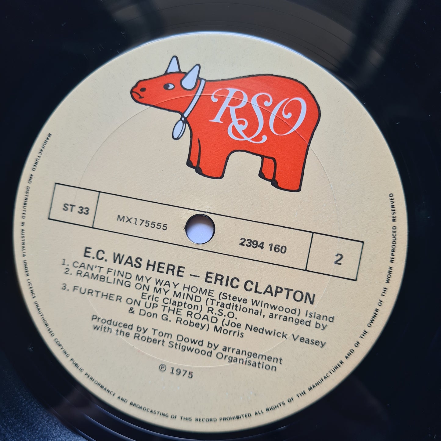 Eric Clapton – E.C Was Here - 1976 - Vinyl Record