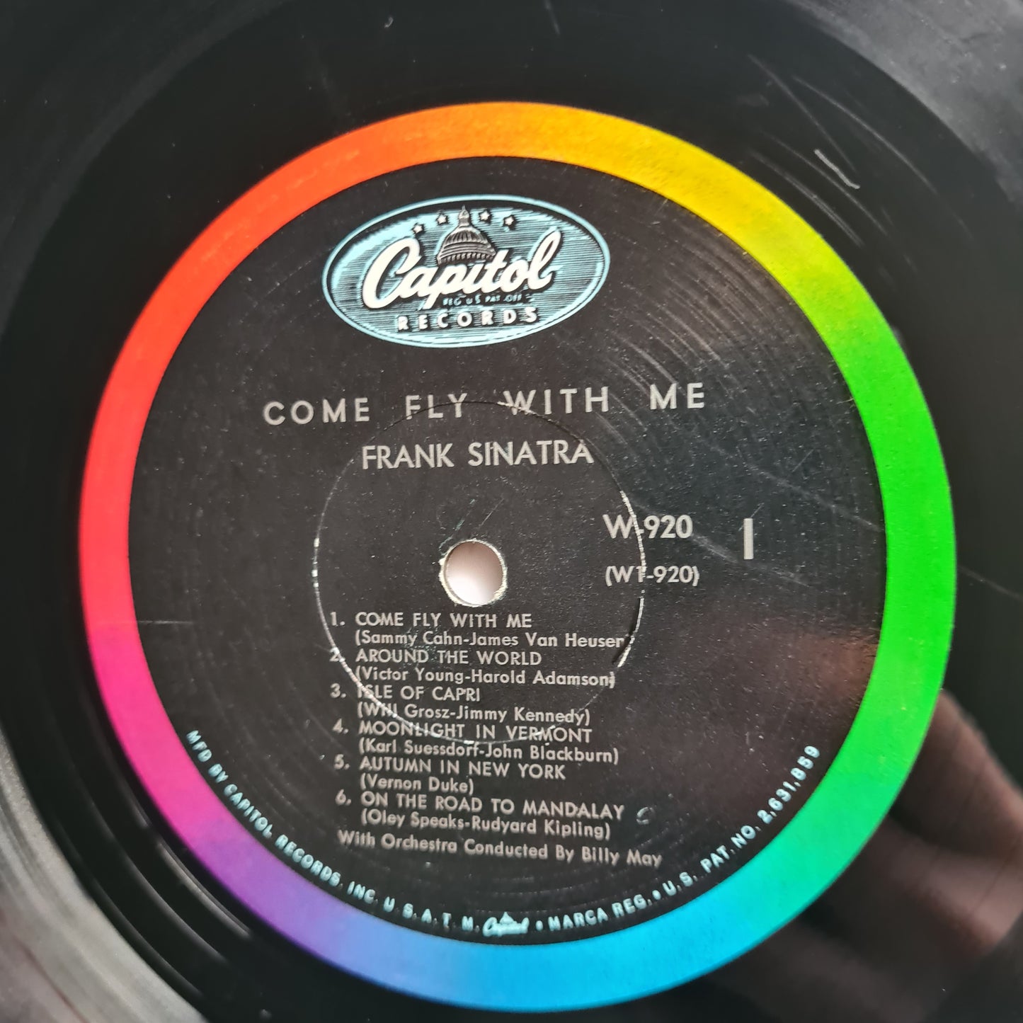 Frank Sinatra – Come Fly With Me - 1958 - Vinyl Record LP