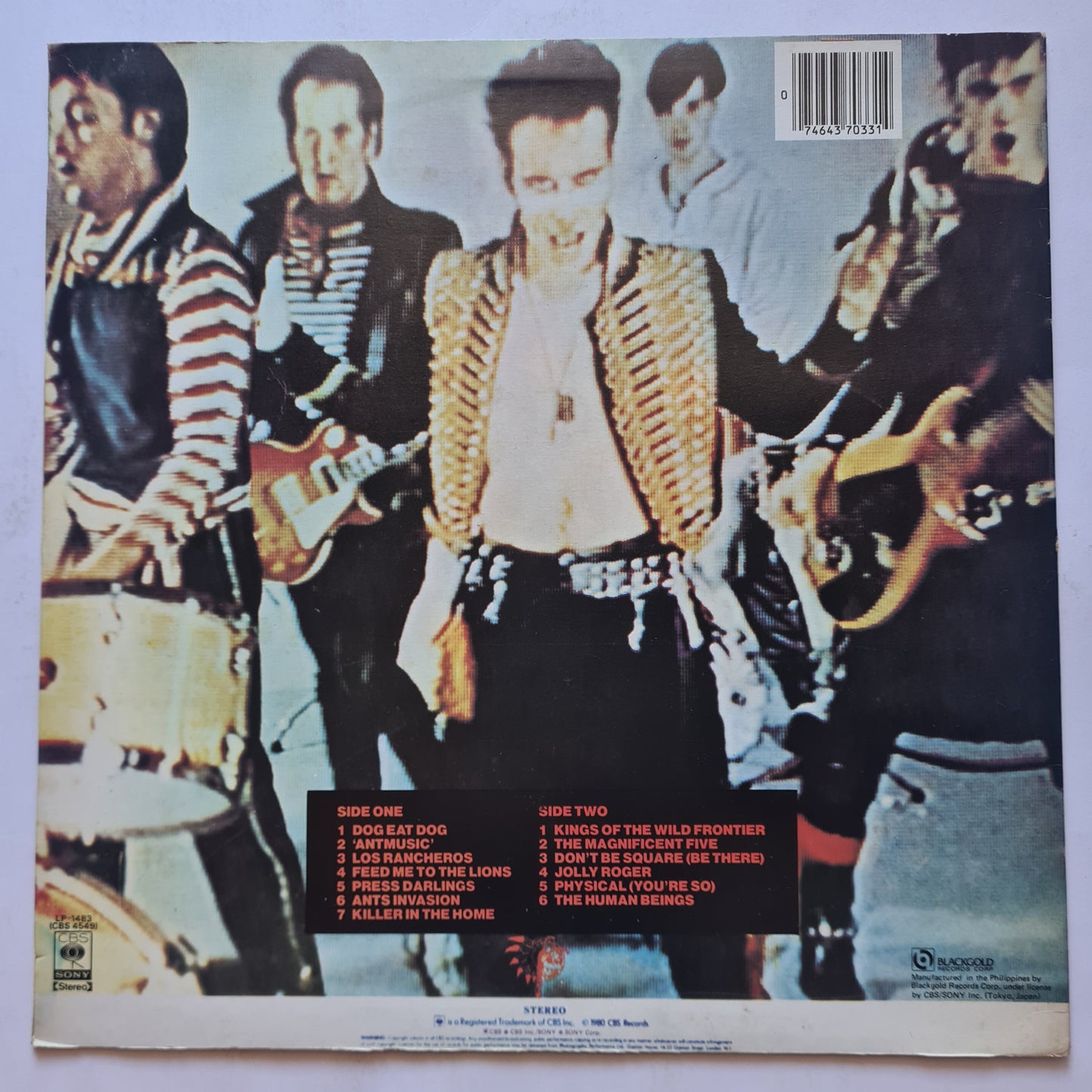 Adam & The Ants - Kings Of The Wild Frontier - 1980 (Philippines Pressing) - Vinyl Record LP (EX)