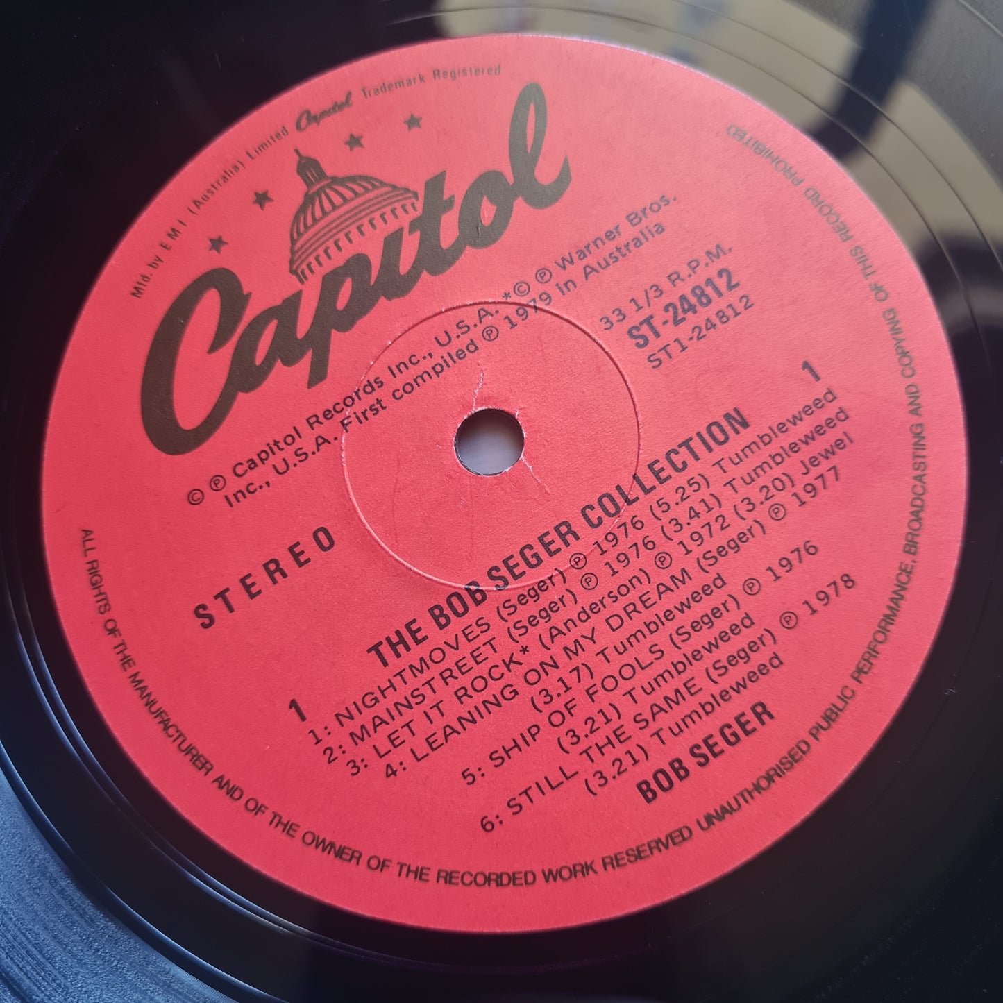 Bob Seger – The Bob Seger Collection (Greatest Hits) - 1979 - Vinyl Record LP