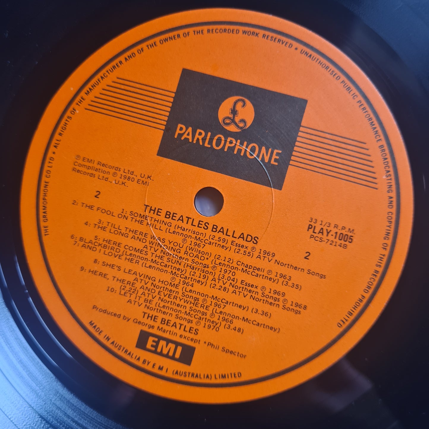 The Beatles – The Beatles Ballads - 1981 - Vinyl Record LP