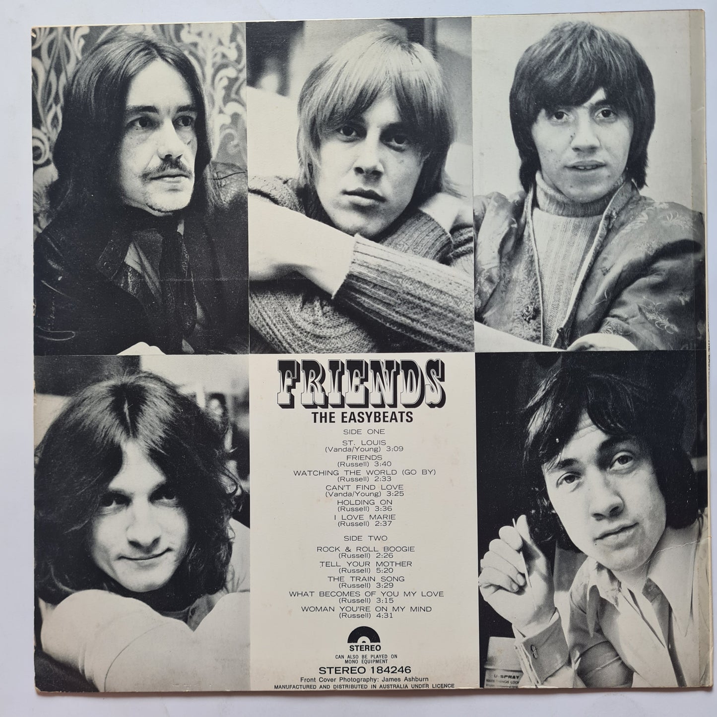 The Easybeats – Friends - 1970 (First Australian Pressing)- Vinyl Record LP - RARE