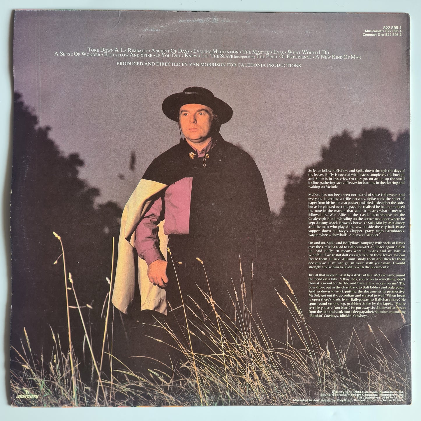 Van Morrison – A Sense Of Wonder - 1984 - Vinyl Record LP