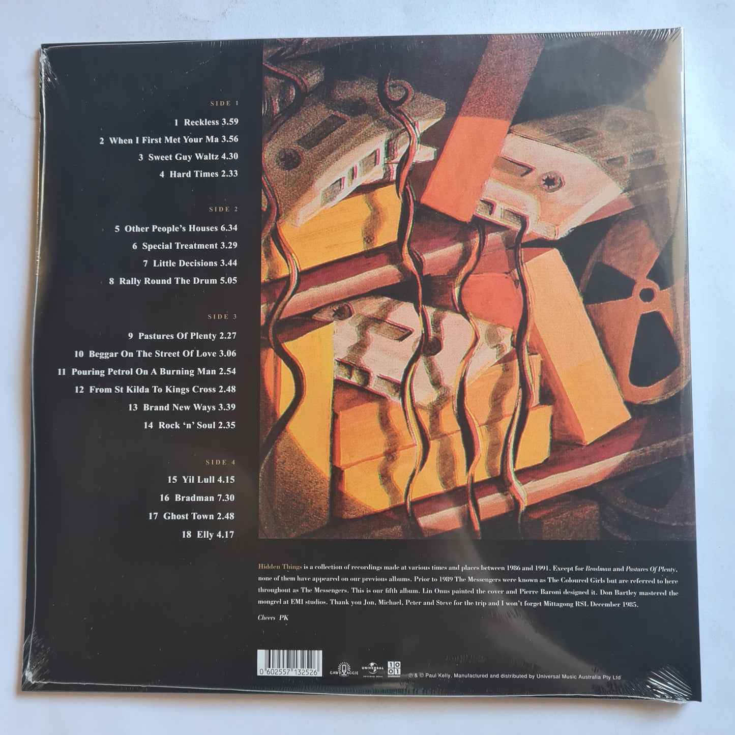 Paul Kelly & The Messengers – Hidden Things - 1992 (2018 Pressing) - Vinyl Record 2LP (Brand new sealed)
