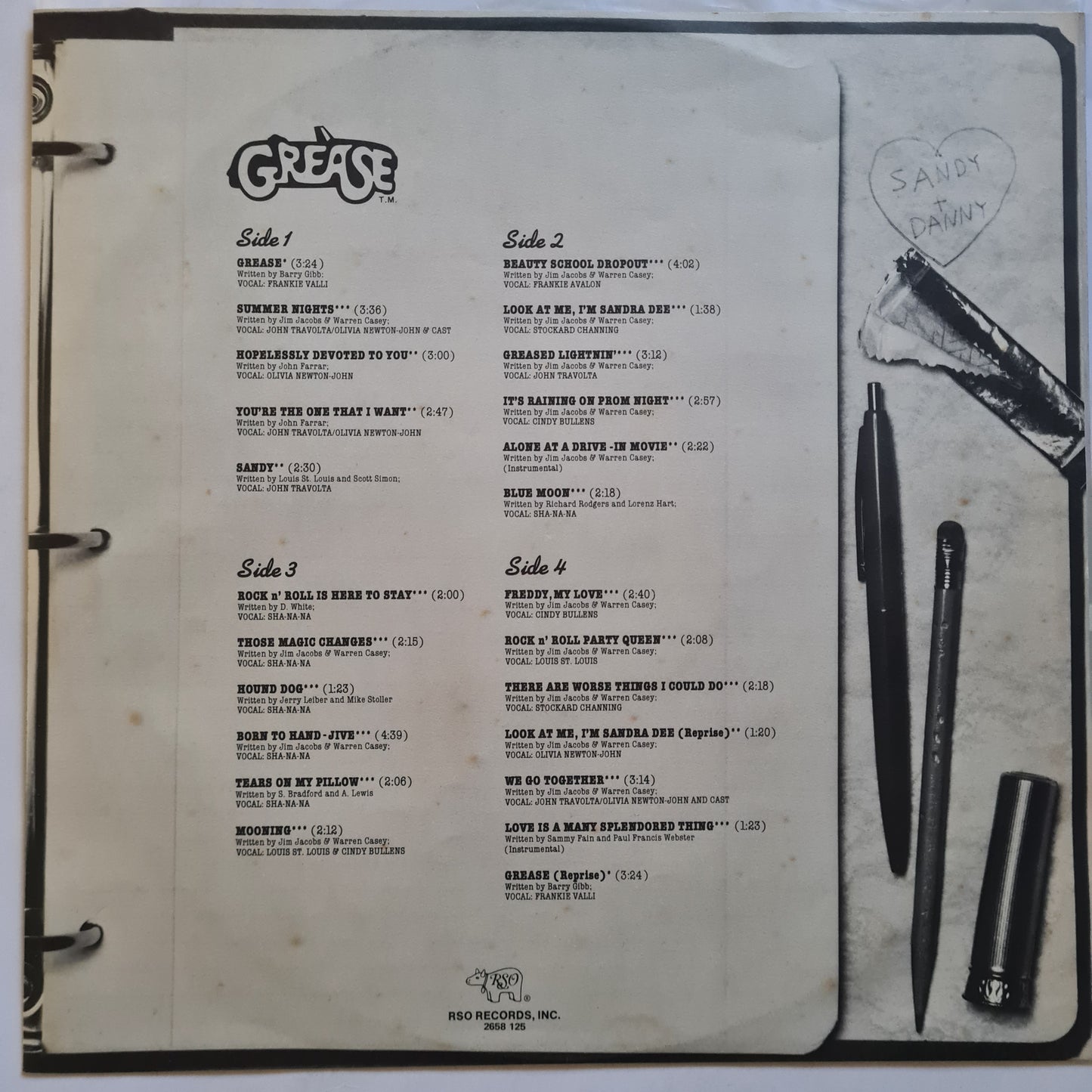 Grease – Original Soundtrack From The Motion Picture - 1978 (2LP Gatefold) - Vinyl Record (near mint)