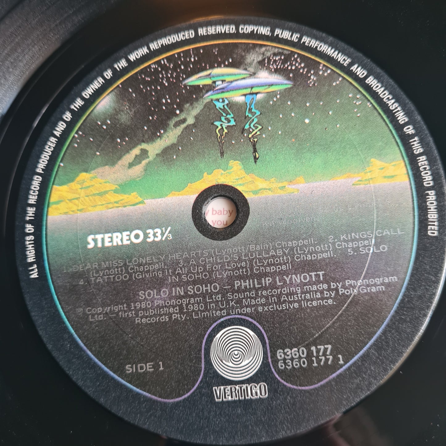 Phil Lynott (Thin Lizzy) – Solo in Soho - 1980 - Vinyl Record LP