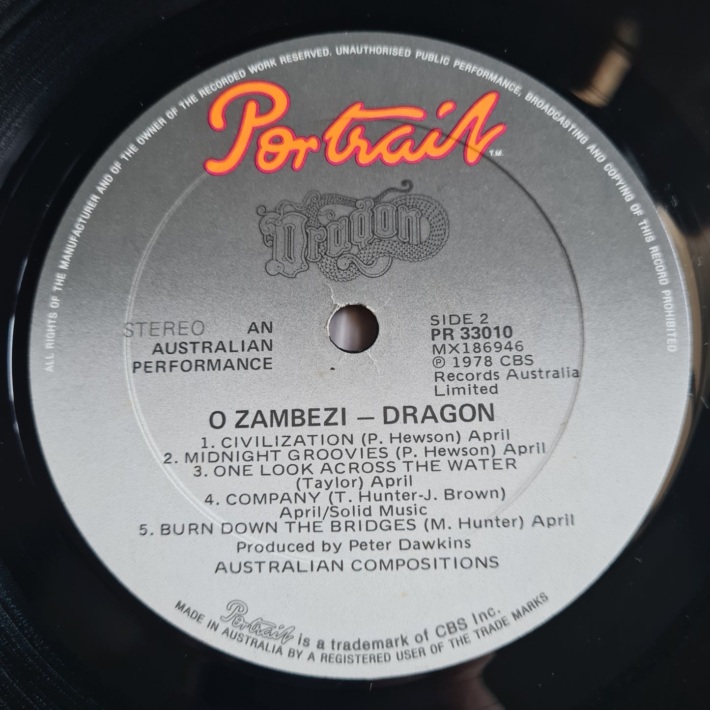 Dragon – Ozambezi - 1978 - Vinyl Record LP