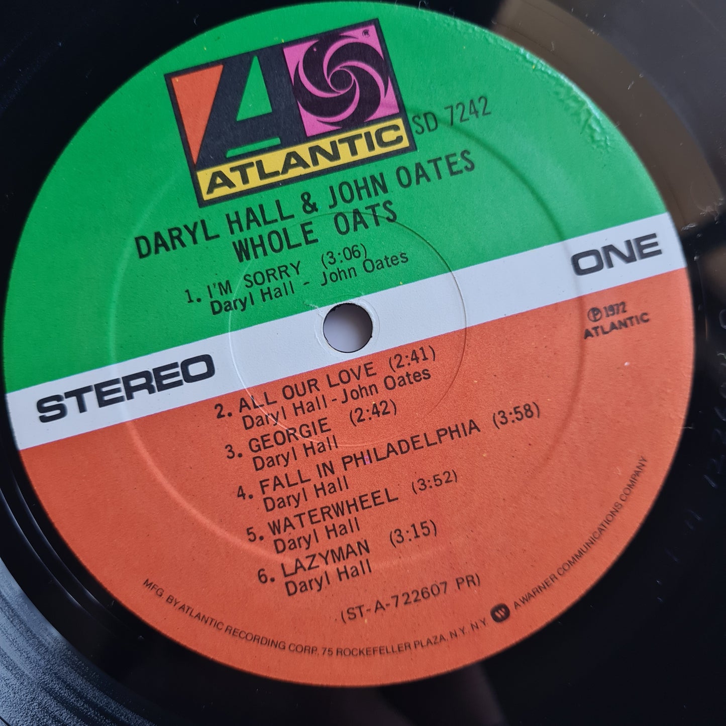 Daryl Hall & John Oates – Whole Oats - 1972 - Vinyl Record LP