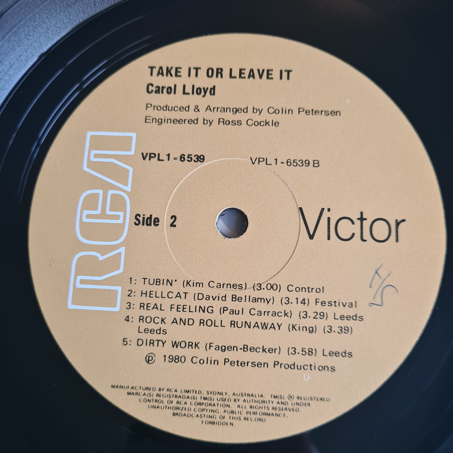 Carol Lloyd – Take It Or Leave It - 1981 - Vinyl Record LP