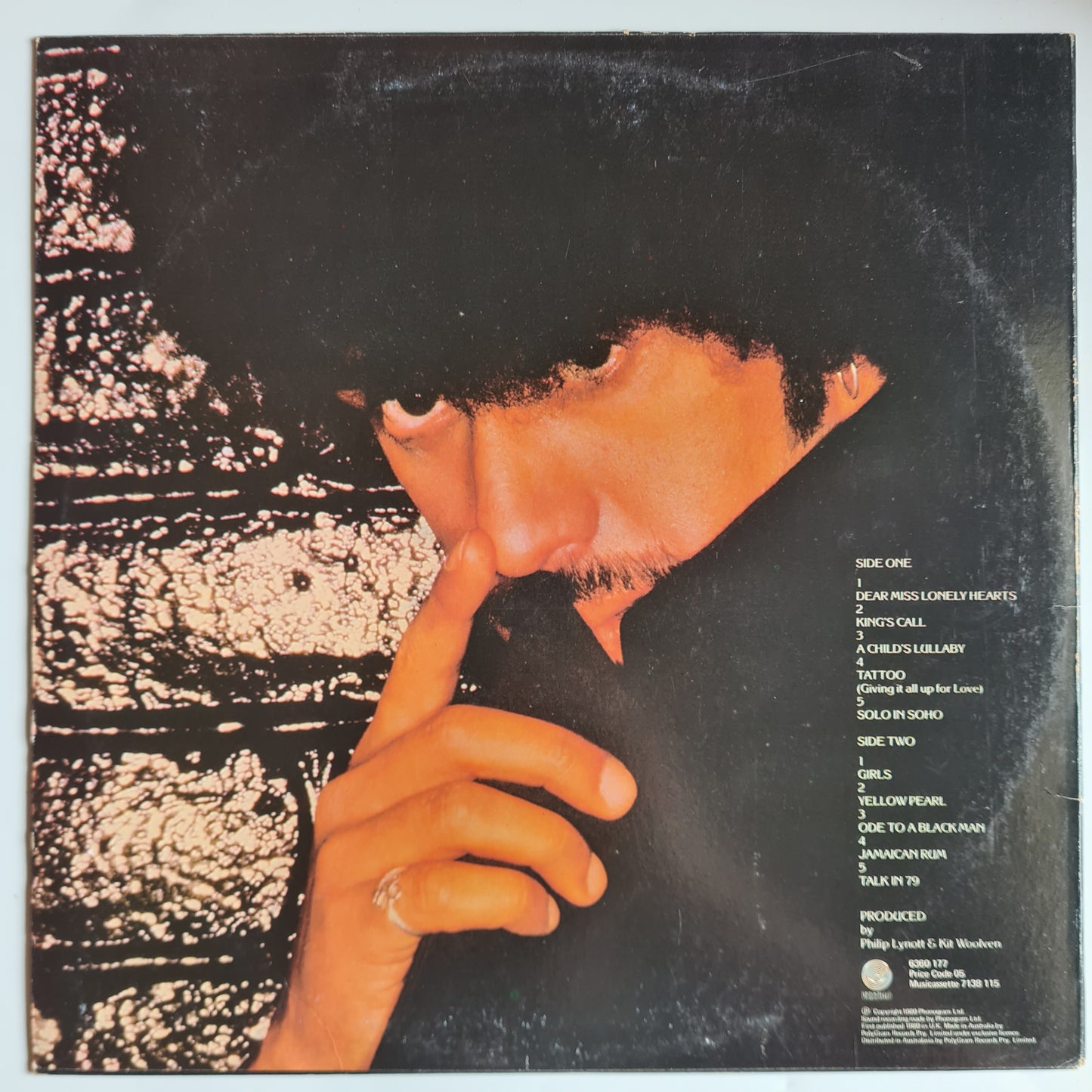 Phil Lynott (Thin Lizzy) – Solo in Soho - 1980 - Vinyl Record LP