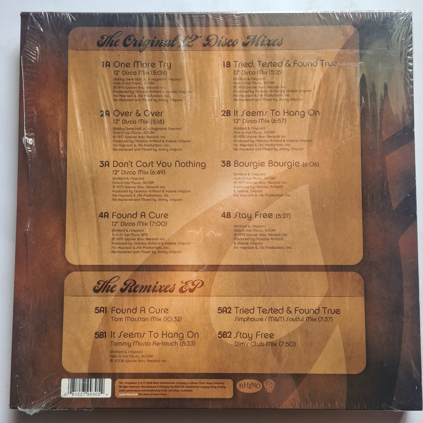 Ashford & Simpson – The Warner Bros. Years: The 12" Collection - 2008 - x5 Vinyl Record 12" Disco Mix Singles Box Set