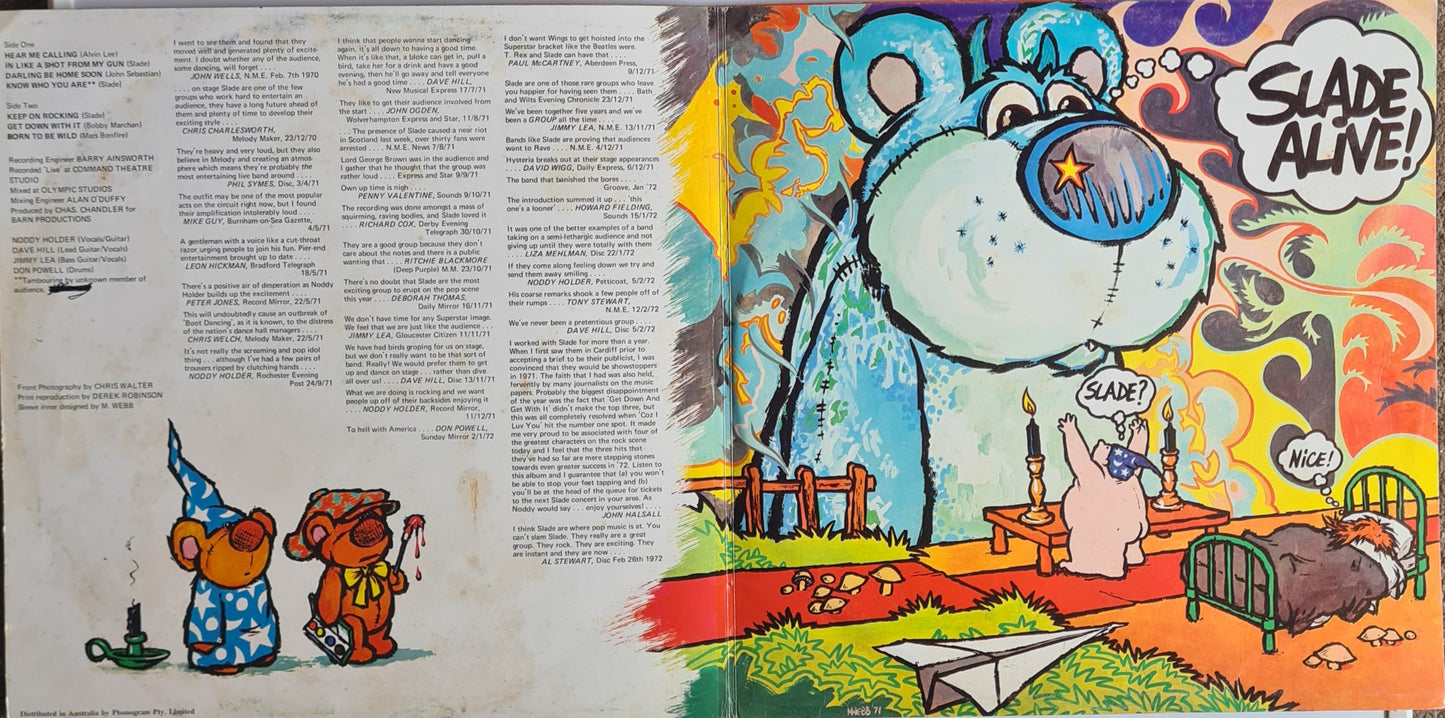 Slade – Slade Alive - 1972 - Vinyl Record LP