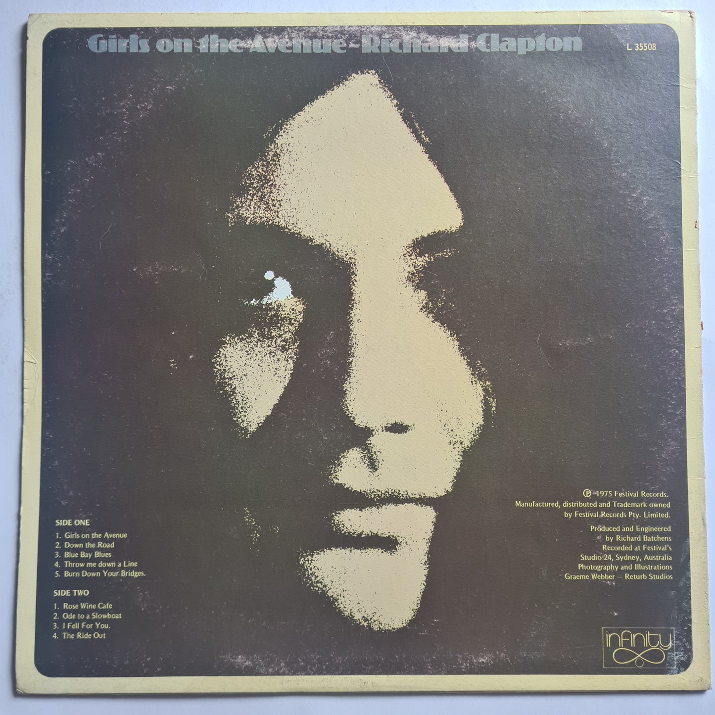 Richard Clapton – Girls On The Avenue - 1975 - Vinyl Record LP