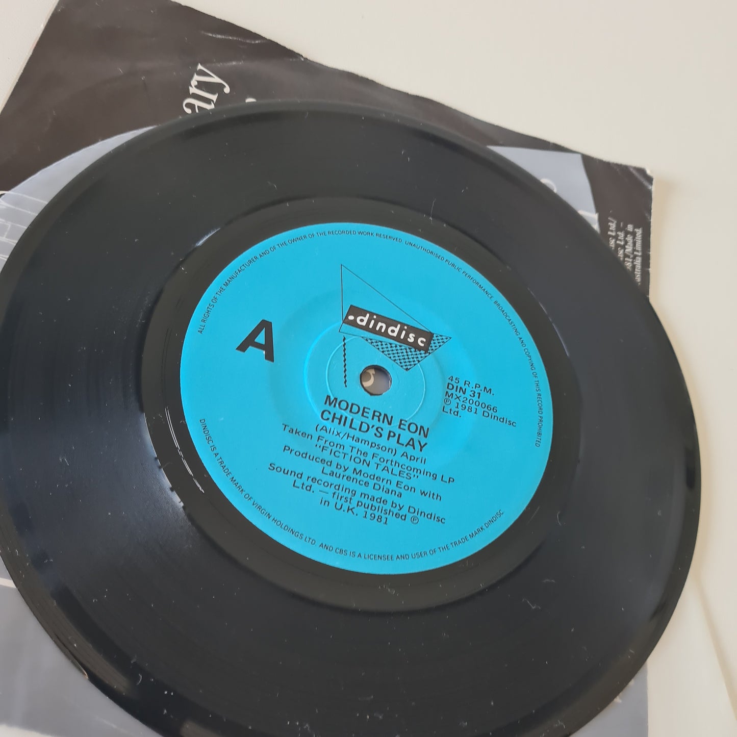 Modern Eon – Child's Play - 1983 - Vinyl Record 7" Single 45