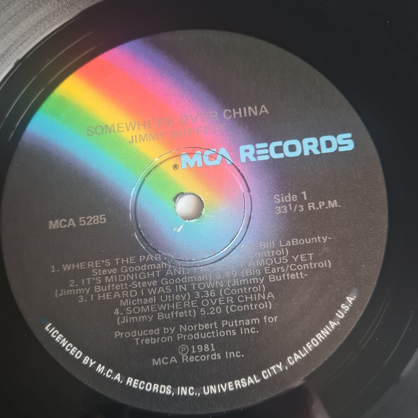 Jimmy Buffett – Somewhere Over China - 1981 - Vinyl Record LP