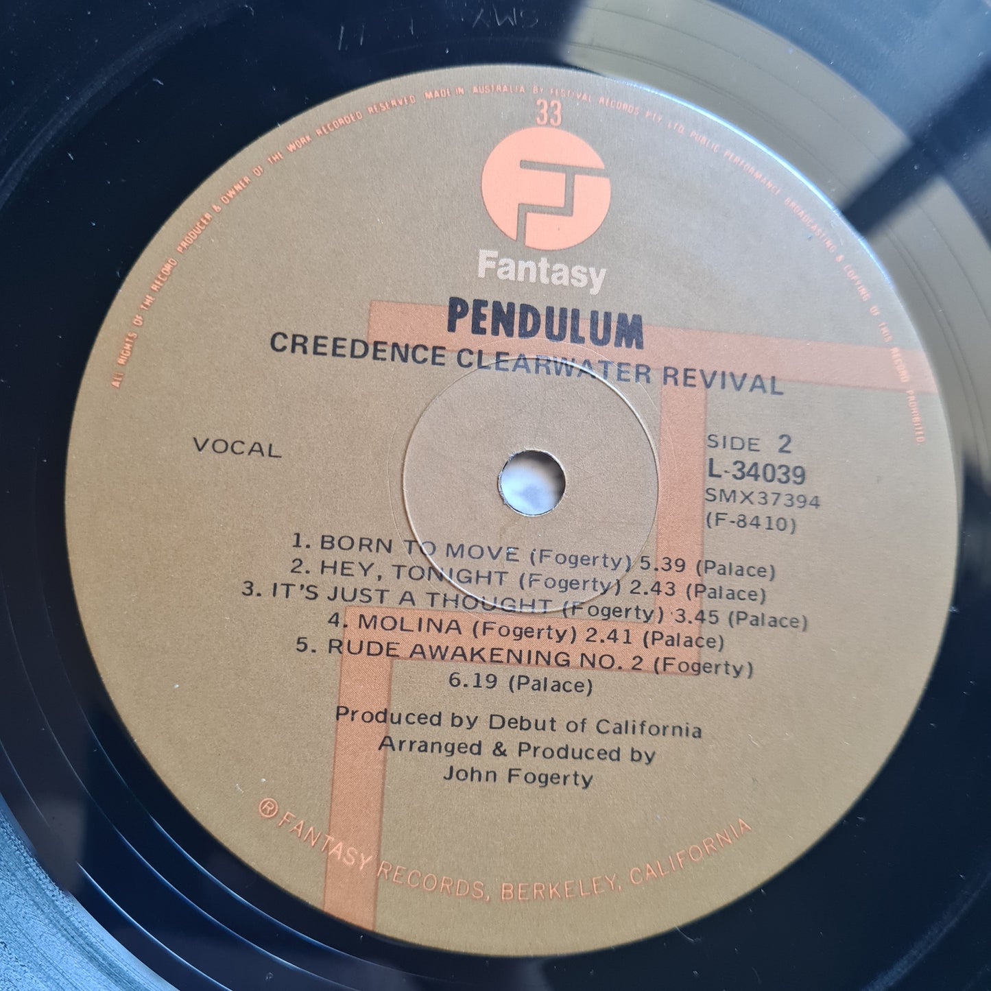 Creedence Clearwater Revival – Pendulum - 1970 (RARE 70's Brown Label OZ Pressing) - Vinyl Record LP