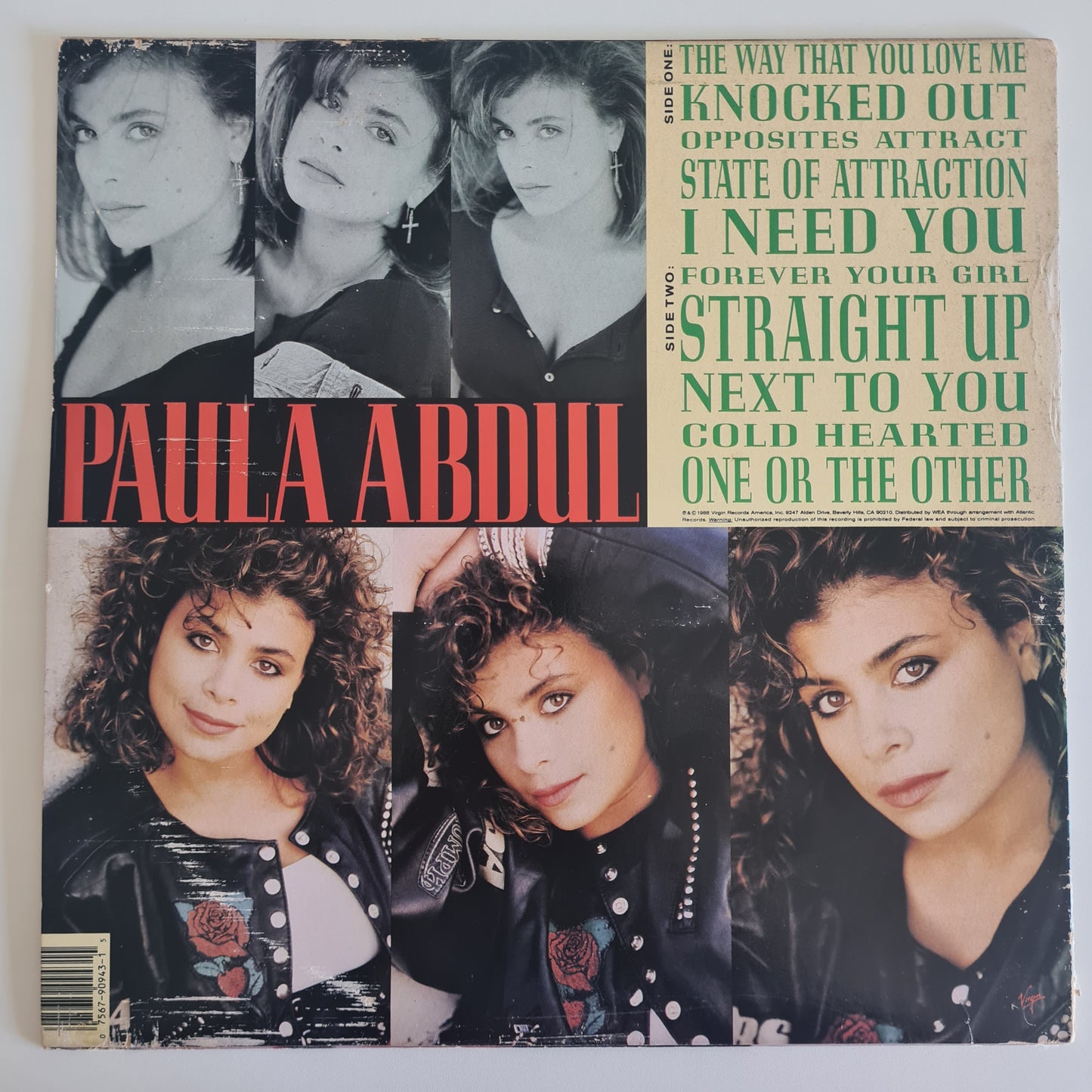 Paula Abdul – Forever Your Girl - 1988 - Vinyl Record LP