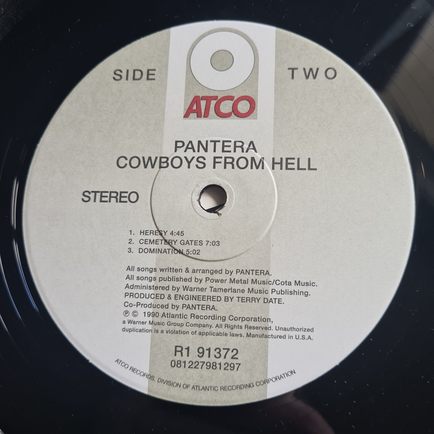 Pantera – Cowboys From Hell - 1990 (2010 USA Pressing- Gatefold 2LP) - Vinyl Record
