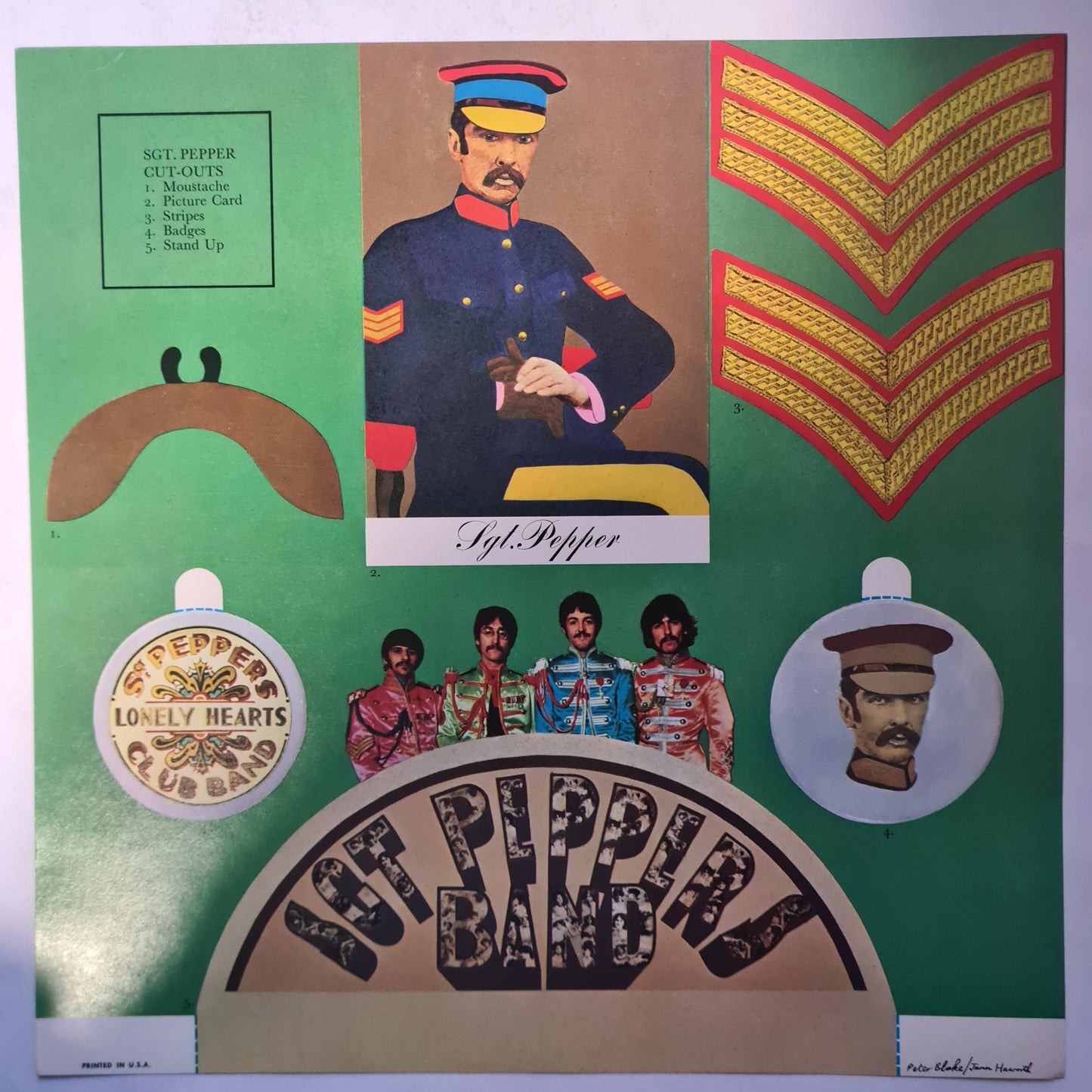 The Beatles – Sgt Peppers Lonely Hearts Club Band - 1967 (1968 USA Pressing) - Vinyl Record LP with insert