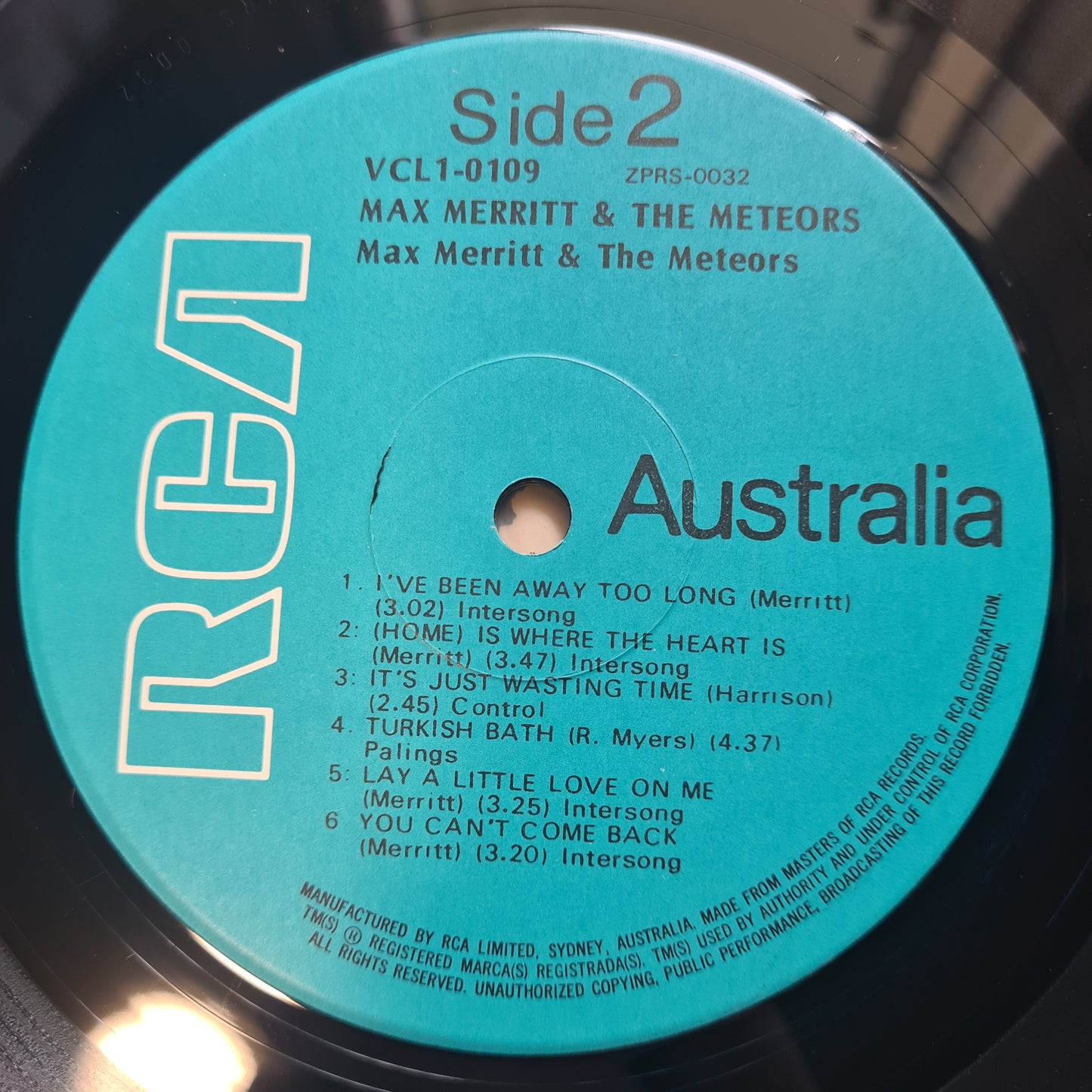 Max Merritt & The Meteors – Max Merritt & The Meteors  - 1970 - Vinyl Record LP