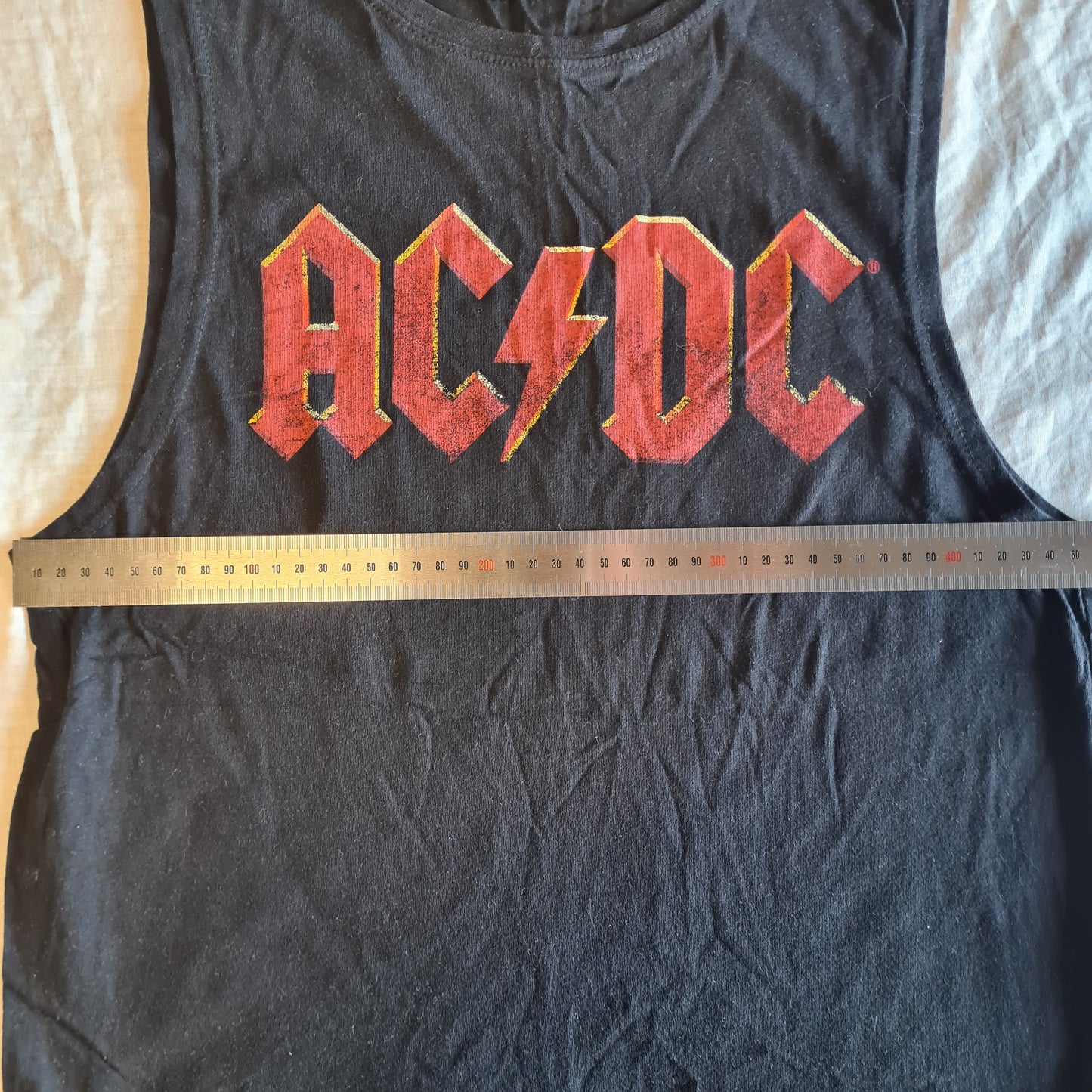 AC/DC | Red Logo | Size Small Sleeveless Shirt