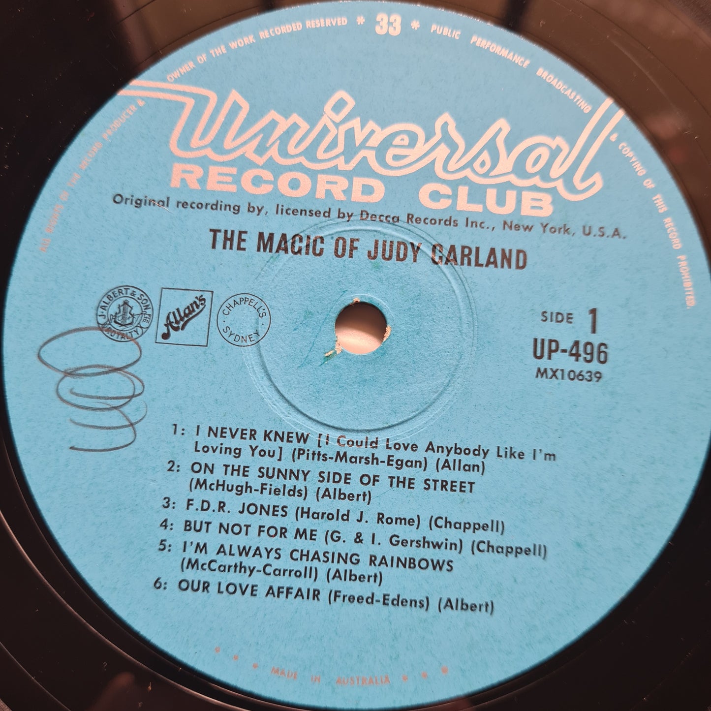 Judy Garland  – The Magic Of Judy Garland - 1961 - Vinyl Record LP