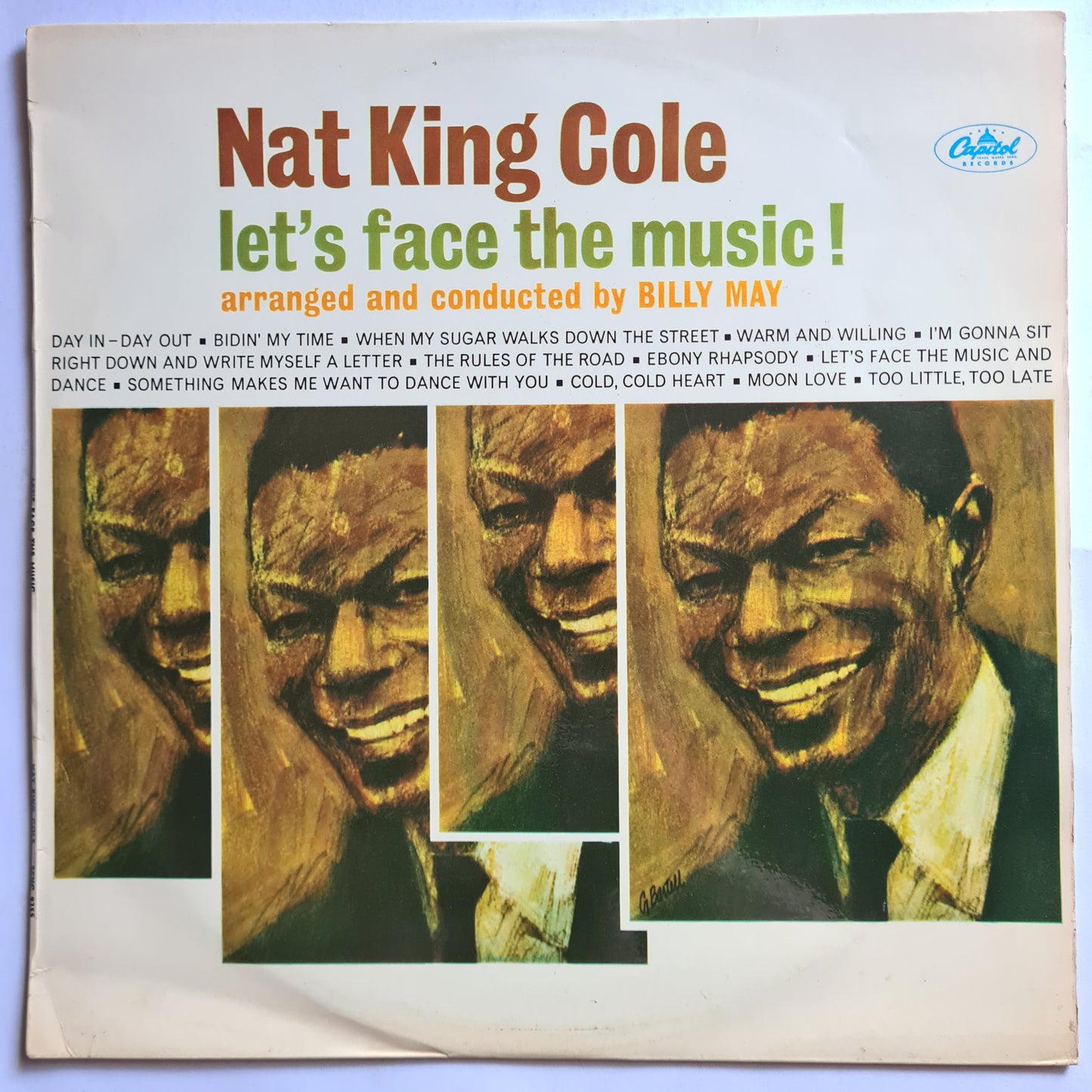 Nat King Cole – Let's Face The Music- 1964 - Vinyl Record LP