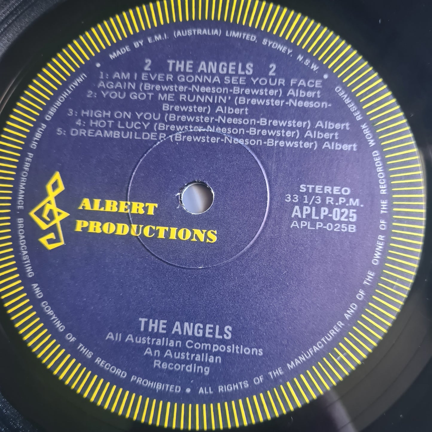 The Angels – The Angels - 1977 (1978 Second Pressing) - Vinyl Record LP