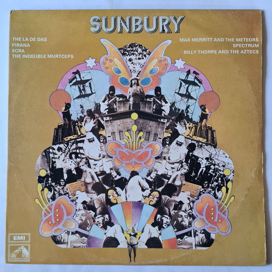 Various – Sunbury - 1972 (2LP Set) (Billy Thorpe, Spectrum, La De Da's, etc.) Vinyl Record *RARE*