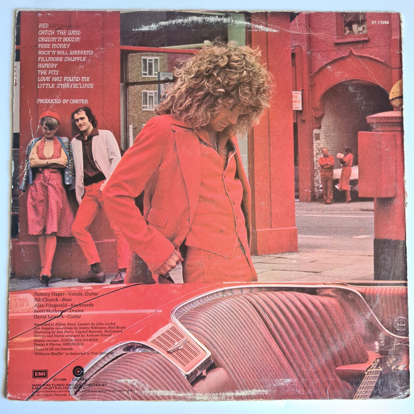 Sammy Hagar (Van Halen) – Sammy Hagar- 1977 - Vinyl Record LP