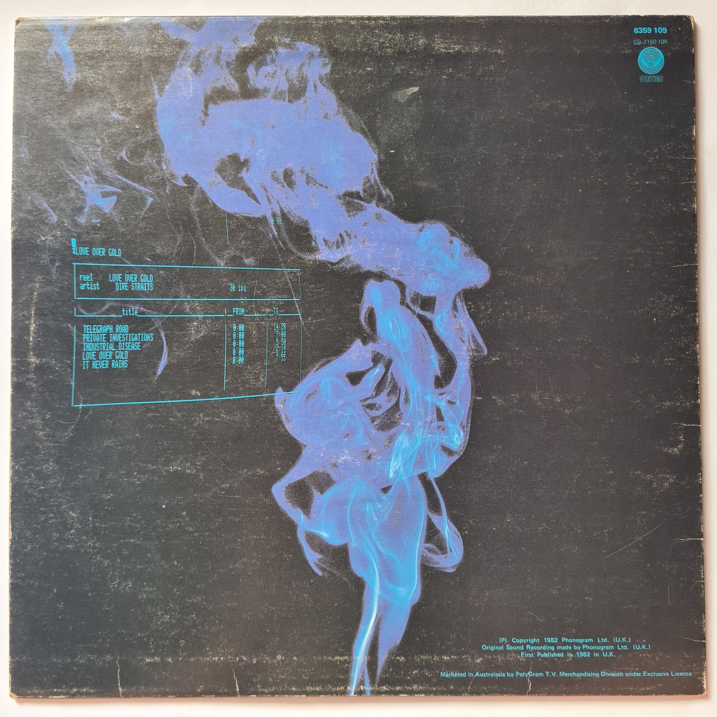Dire Straits – Love Over Gold - 1982 - Vinyl Record LP