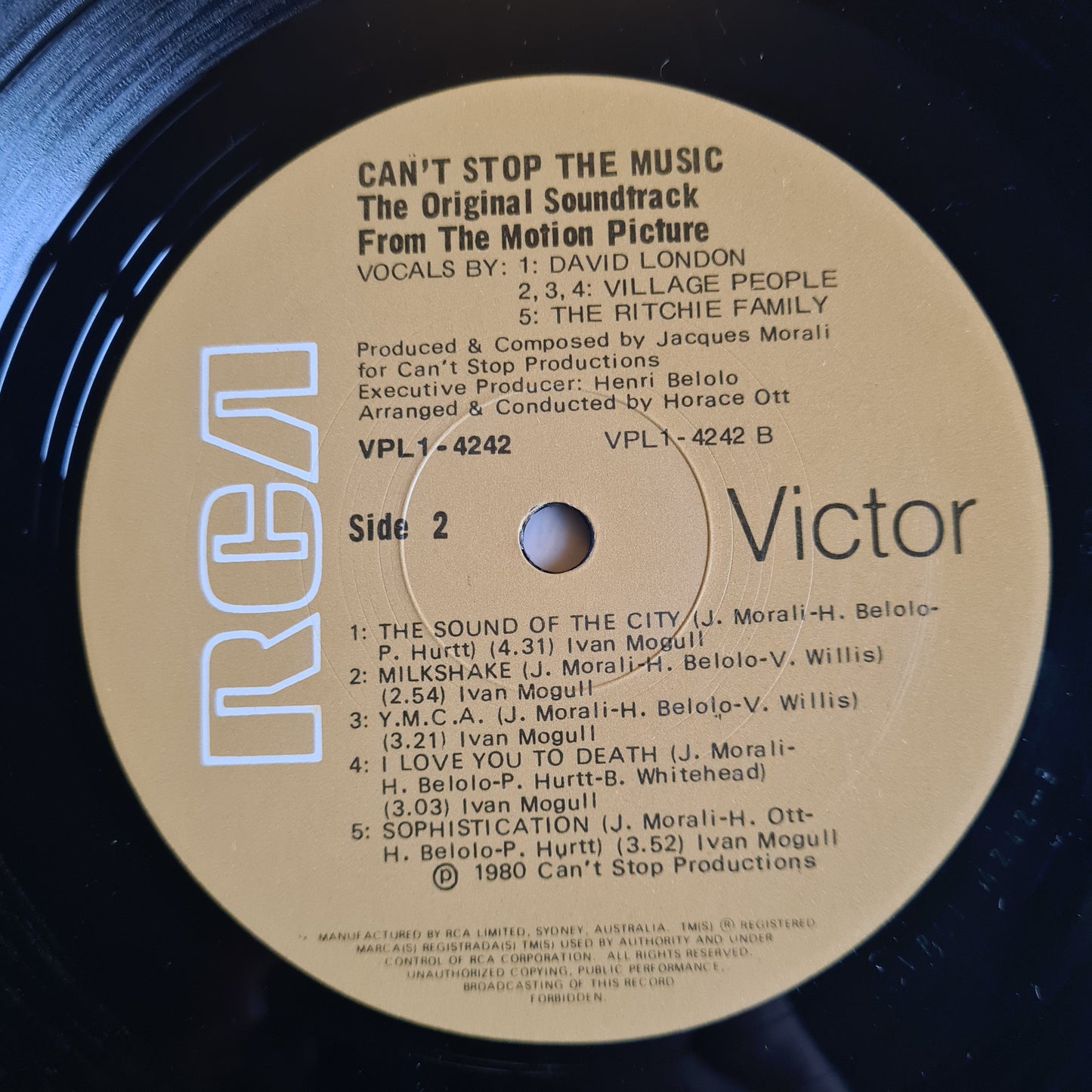 The Village People – Can't Stop The Music - 1980 - Vinyl Record LP