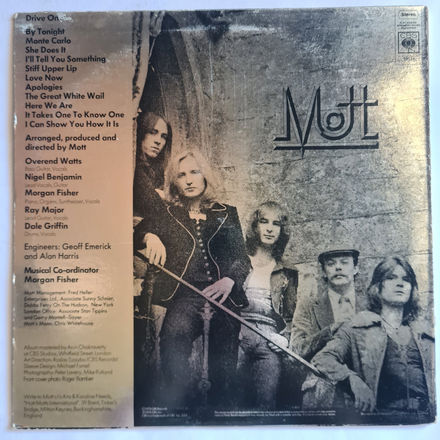 Mott – Drive On - 1975 - Vinyl Record LP
