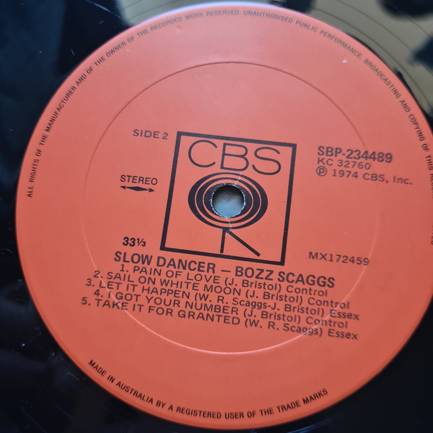 Boz Scaggs – Slow Dancer - 1974 - Vinyl Record LP