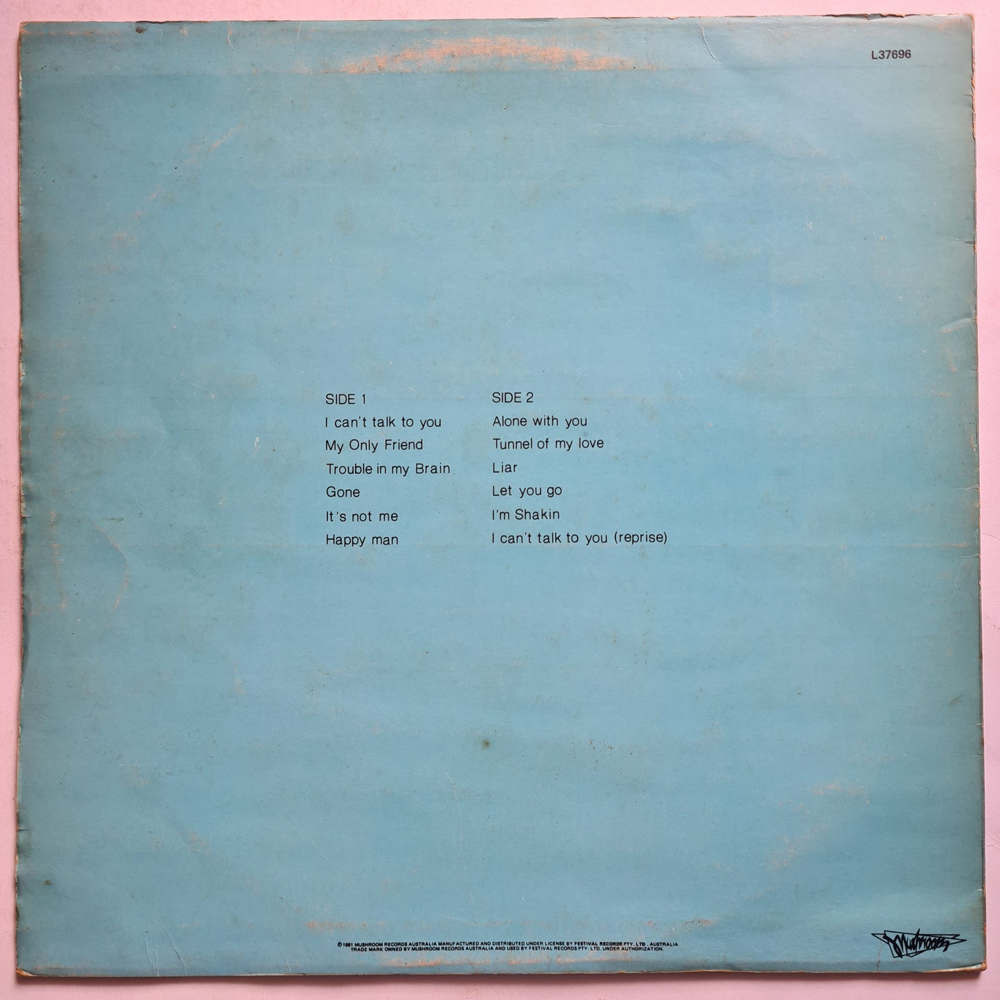 Sunnyboys – Sunnyboys - 1981 - Vinyl record LP